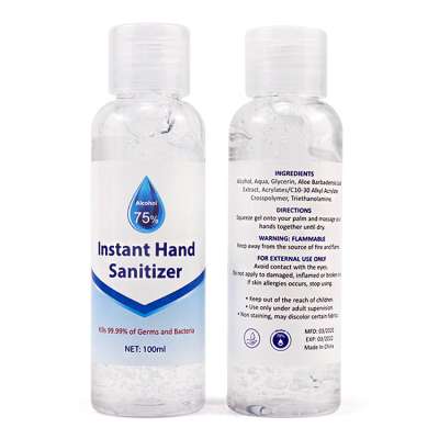 100ml 500ml Hand Sanitizer Gel Dispenser 75% Alcohol