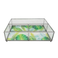 Wholesale High quality customdecorative glass jewelry storage box