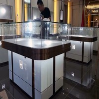 glass cabinet/glass display case/Special classical diamond jewelry display showcase